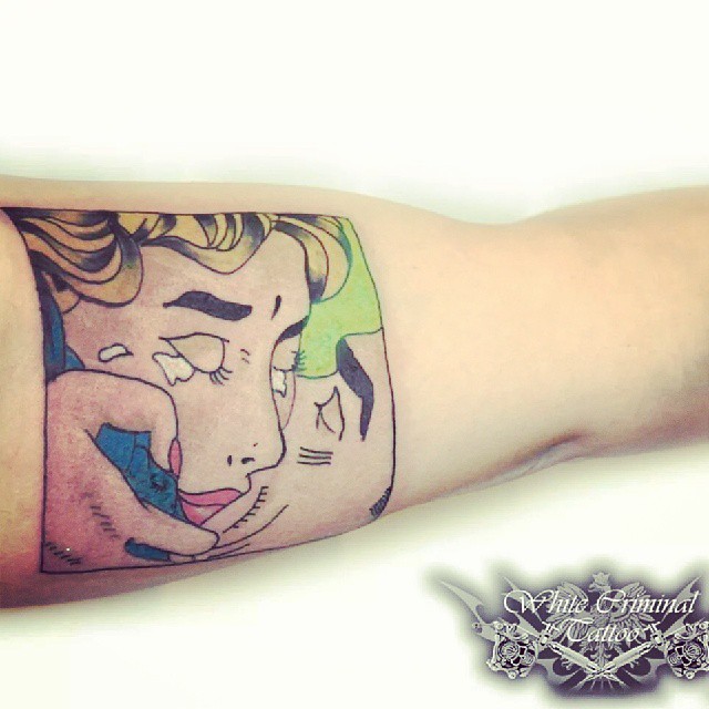 White Criminal Tattoo - Demon Back